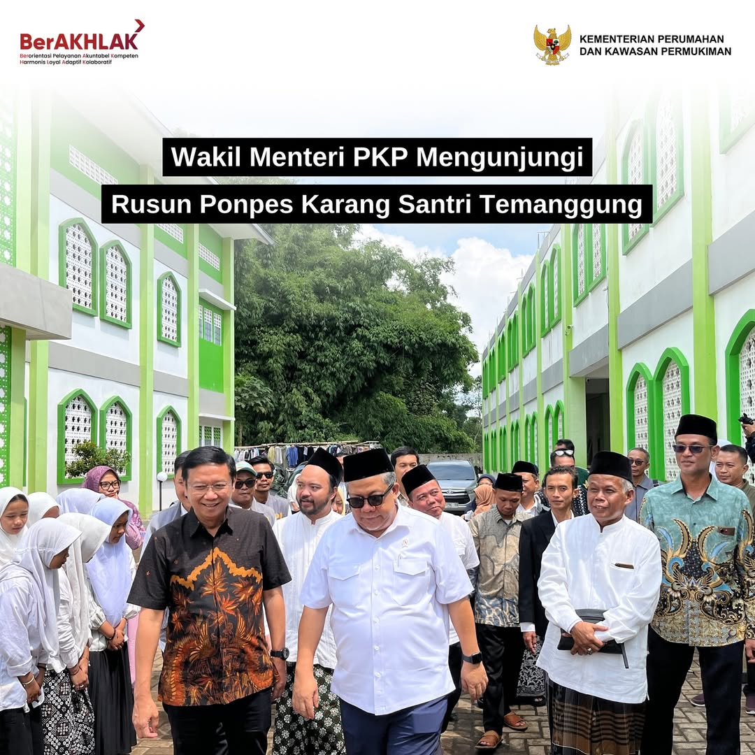 Wakil Menteri PKP Mengunjungi Rusun Ponpes Karang Santri Temanggung
